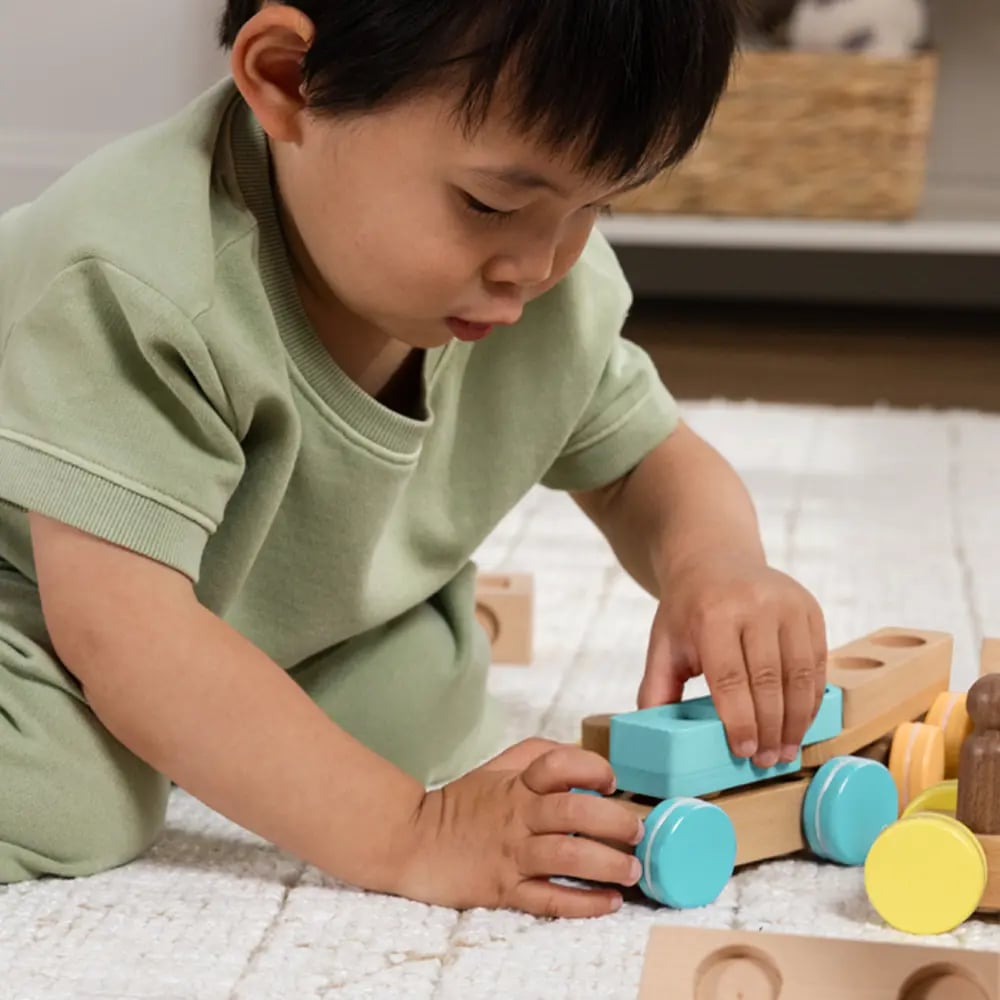 Rainbow Block Train