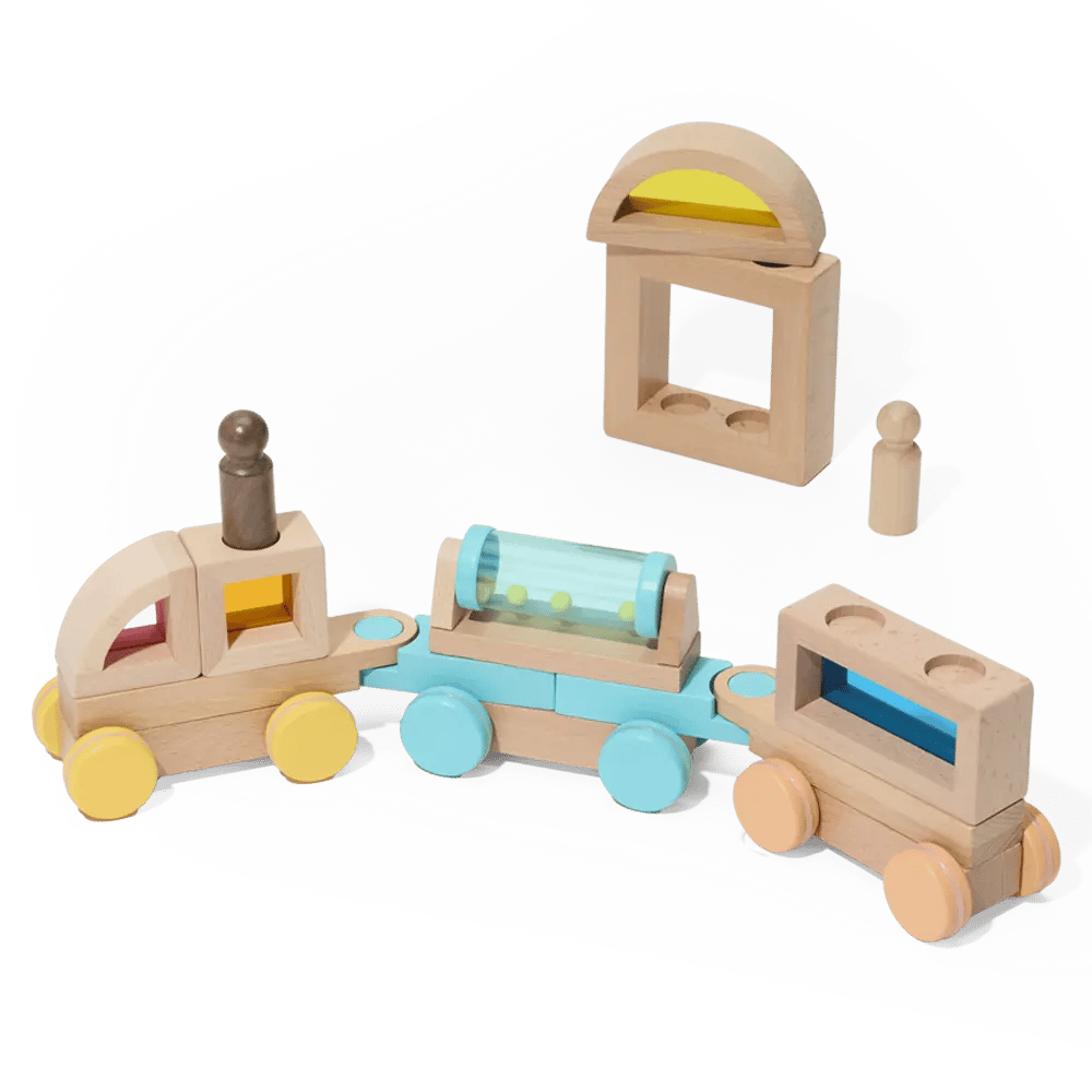 Rainbow Block Train
