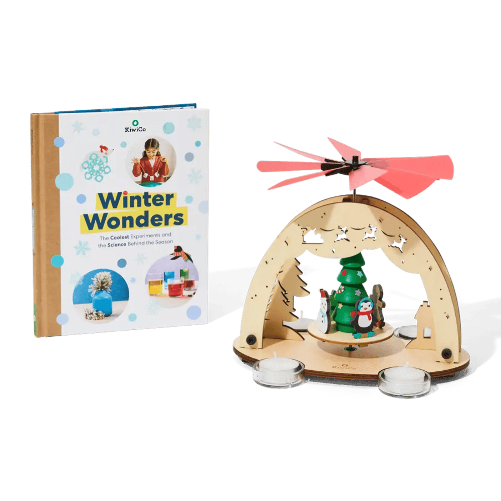 Christmas Candle Carousel + Winter Wonders Book Bundle