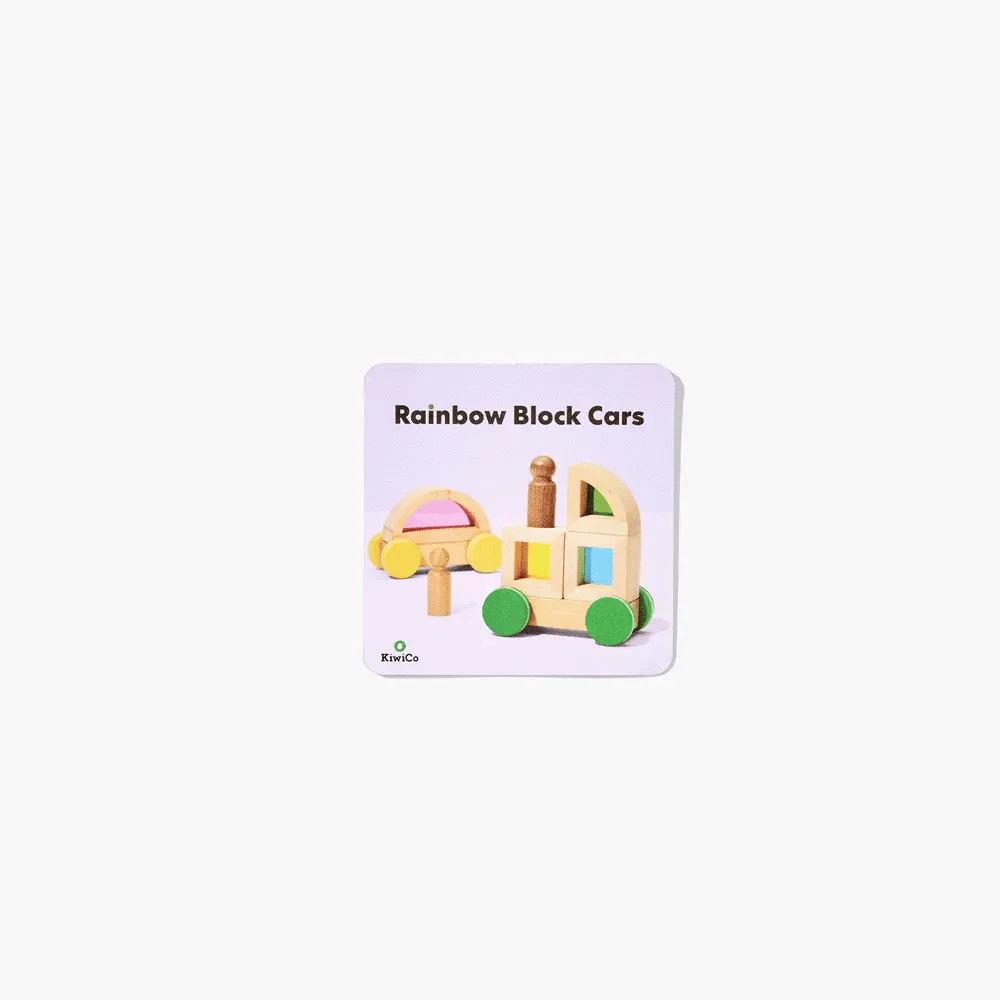 Rainbow Block Cars