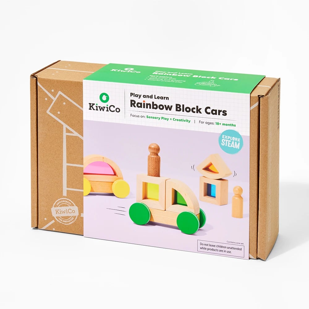 Rainbow Block Cars