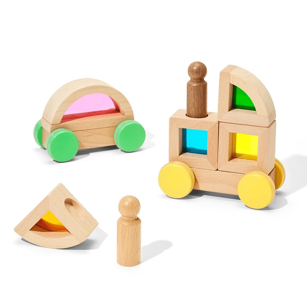 Rainbow Block Cars