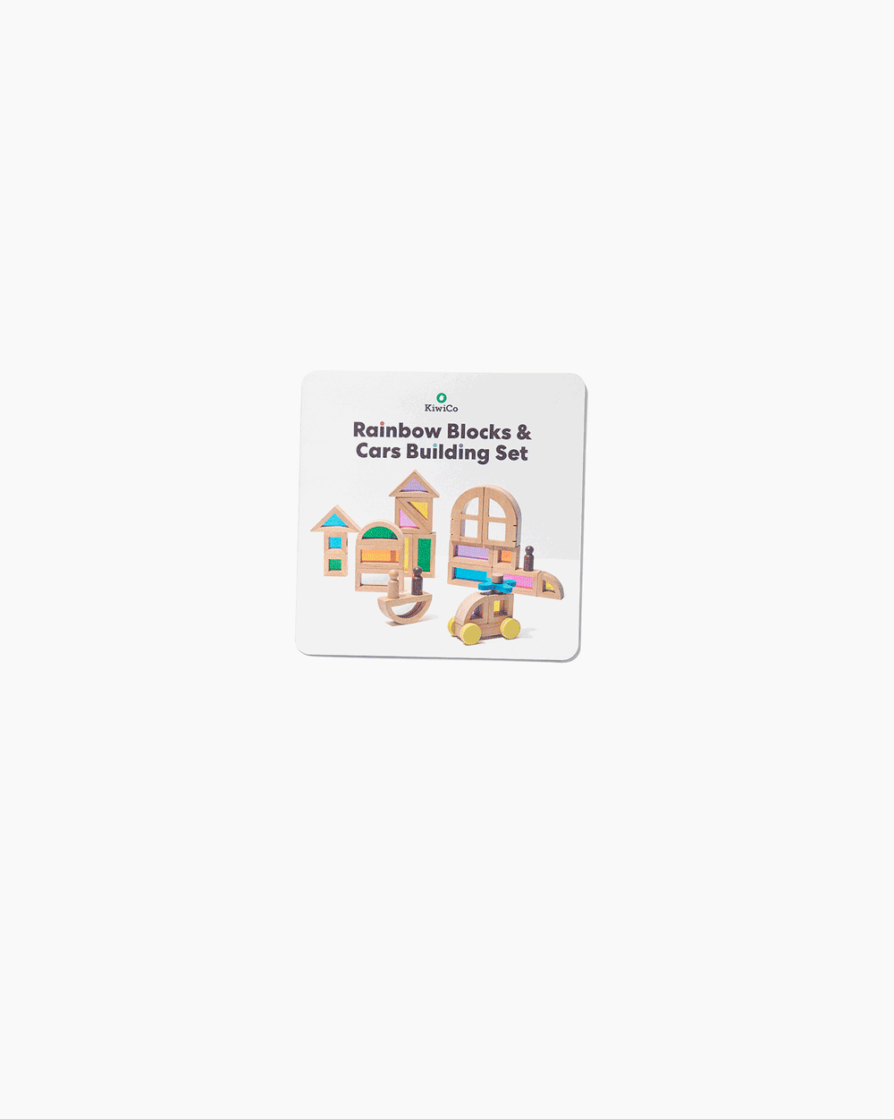 Rainbow Blocks and Cars Building Set